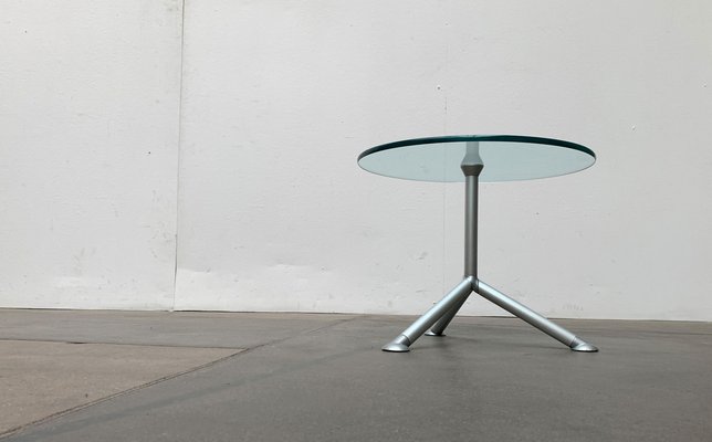 Postmodern Italian Help Series Side Table in Glass by Paolo Bistacchi for Albed, Milano-UAH-1176829