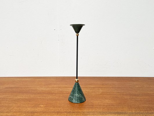 Postmodern Italian Metal and Stone Candleholder, 1980s-UAH-1731912