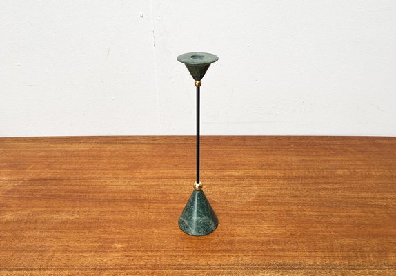 Postmodern Italian Metal and Stone Candleholder, 1980s-UAH-1731912