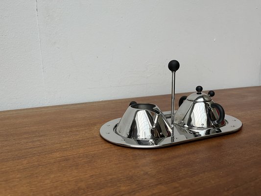 Postmodern Italian Sugar and Milk Tray by Micheal Graves for Alessi, 1980s, Set of 3-UAH-1721022