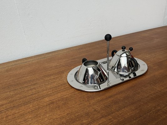 Postmodern Italian Sugar and Milk Tray by Micheal Graves for Alessi, 1980s, Set of 3-UAH-1721022