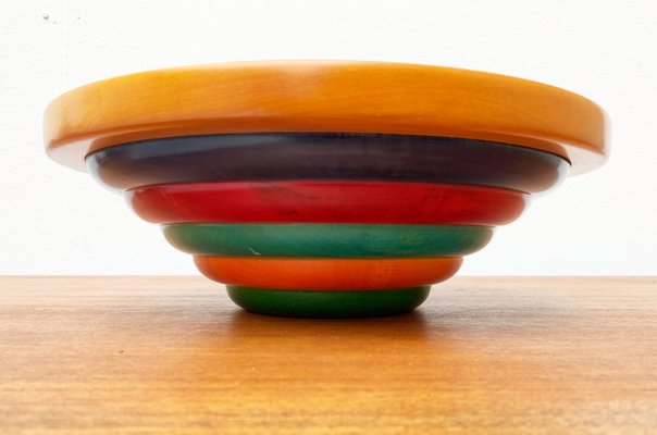 Postmodern Italian Wooden Bowl by Pietro Manzoni-UAH-1273844