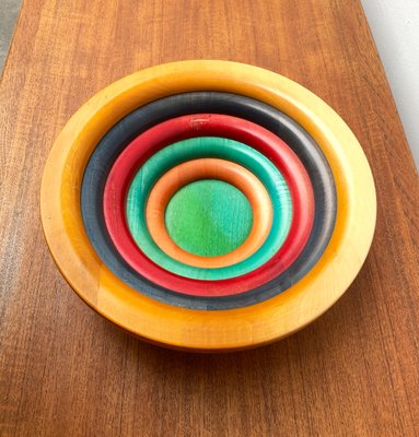 Postmodern Italian Wooden Bowl by Pietro Manzoni-UAH-1273844