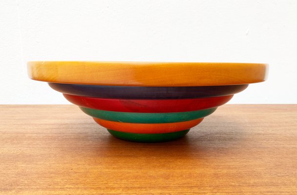 Postmodern Italian Wooden Bowl by Pietro Manzoni-UAH-1273844