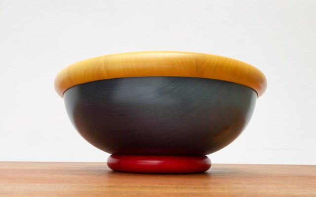 Postmodern Italian Wooden Bowl by Pietro Manzoni-UAH-977818