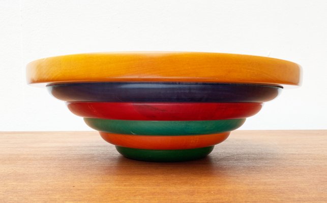 Postmodern Italian Wooden Bowl by Pietro Manzoni-UAH-1273844