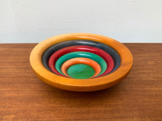 Postmodern Italian Wooden Bowl by Pietro Manzoni-UAH-1273844