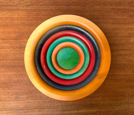 Postmodern Italian Wooden Bowl by Pietro Manzoni-UAH-1273844