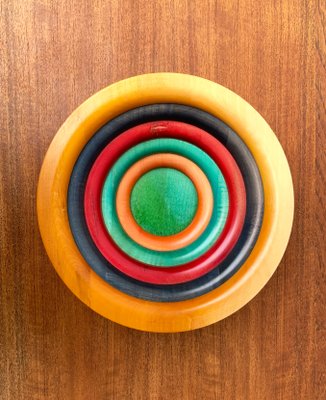 Postmodern Italian Wooden Bowl by Pietro Manzoni-UAH-1273844