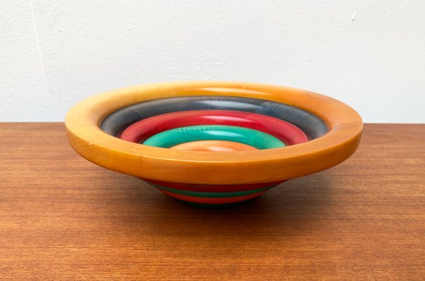 Postmodern Italian Wooden Bowl by Pietro Manzoni-UAH-1273844