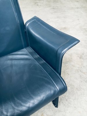 Postmodern Korium KM1 Leather Armchair by Tito Agnoli for Matteo Grassi, Italy, 1980s-RQV-2036277