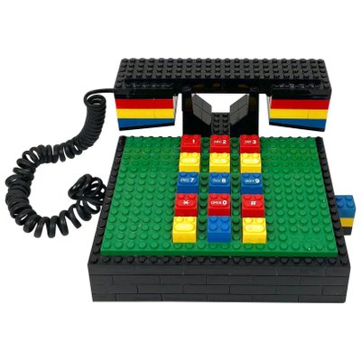 Postmodern Lego Telephone Phone from Tyco-LYQ-1171483