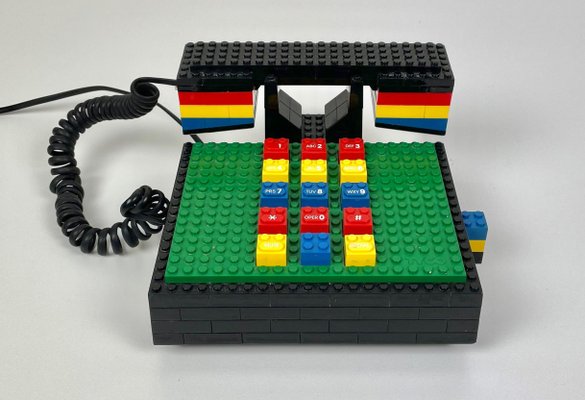 Postmodern Lego Telephone Phone from Tyco-LYQ-1171483