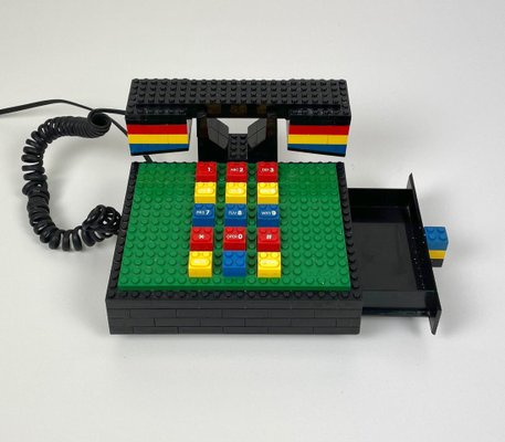 Postmodern Lego Telephone Phone from Tyco-LYQ-1171483