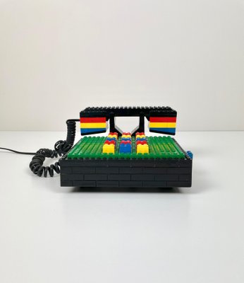 Postmodern Lego Telephone Phone from Tyco-LYQ-1171483