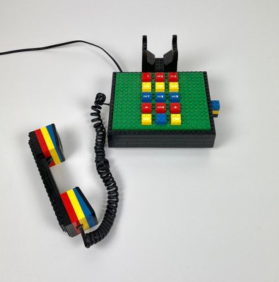 Postmodern Lego Telephone Phone from Tyco-LYQ-1171483