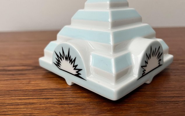 Postmodern Limited Edition Philip Morris Porcelain Stacking Ashtray Pyramide Tip Lid by Frank Stella for Rosenthal, 2000s-UAH-1749988