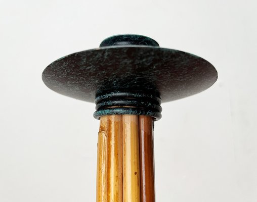 Postmodern Metal & Bamboo Candleholder from Wagner Design-UAH-1797479