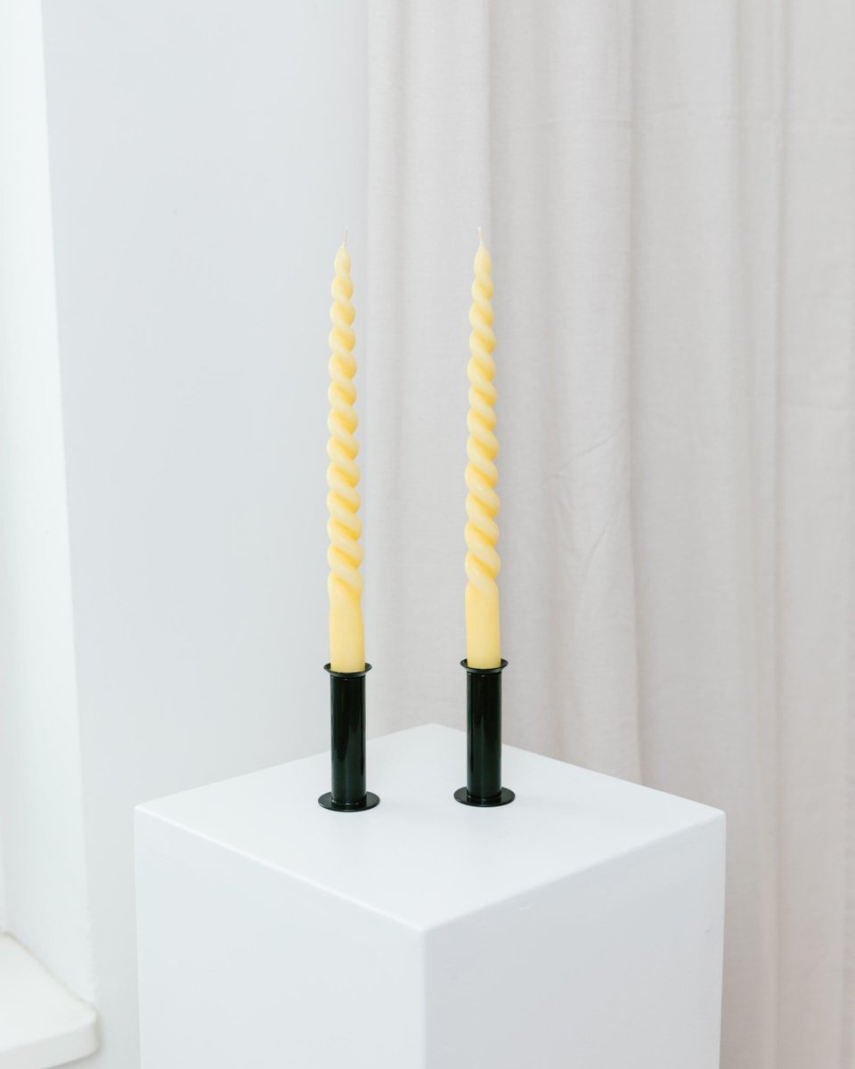 Postmodern Metal Candlesticks from Ikea, 1980s, Set of 2