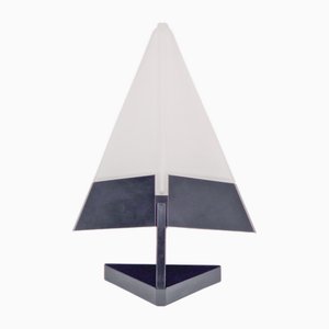 Postmodern Metal & Glass Wall Lamp, Italy, 1980s-AXJ-2027128