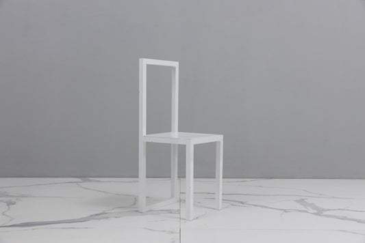 Postmodern Metal Side Chair by Robert Wilson