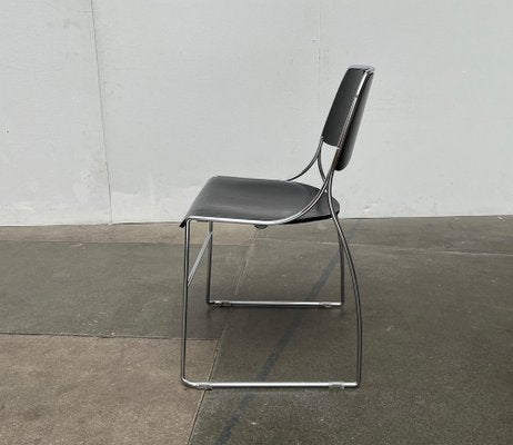 Postmodern Minimalist Stacking Chairs, 1980s, Set of 2-UAH-1731892