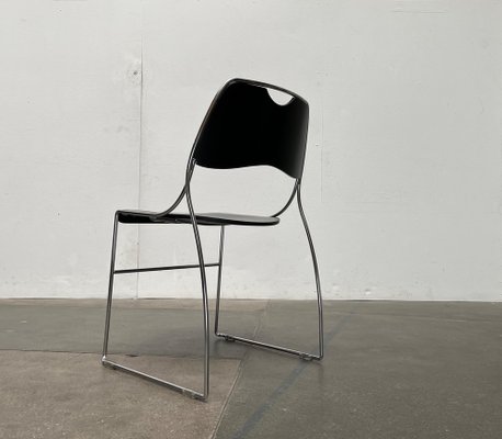 Postmodern Minimalist Stacking Chairs, 1980s, Set of 2-UAH-1731892