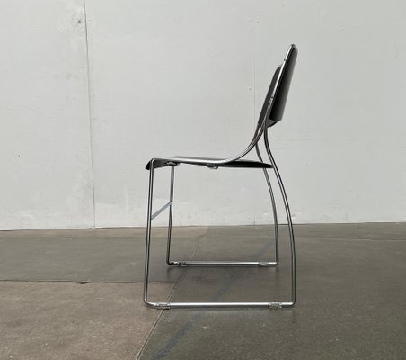 Postmodern Minimalist Stacking Chairs, 1980s, Set of 2-UAH-1731892