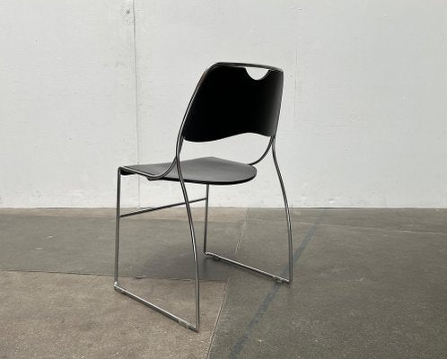 Postmodern Minimalist Stacking Chairs, 1980s, Set of 2-UAH-1731892