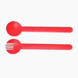 Postmodern Minimalist Swiss Salad Servers, Set of 2-UAH-1425373