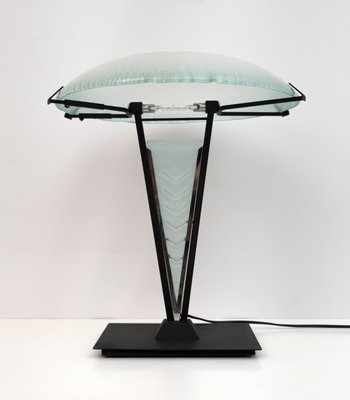 Postmodern Murano Glass Mushroom Table Lamp, Italy, 1980s-FER-1359202