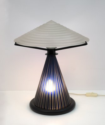 Postmodern Murano Glass Mushroom Table Lamp, Italy, 1980s-FER-1334335