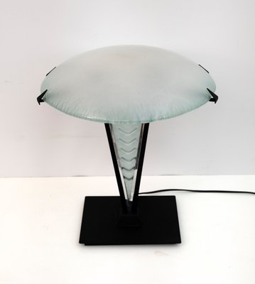 Postmodern Murano Glass Mushroom Table Lamp, Italy, 1980s-FER-1359202