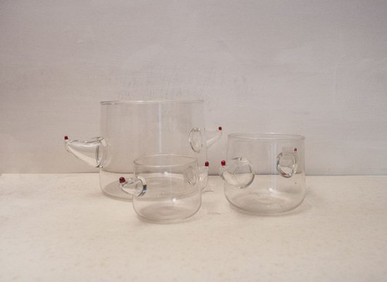 Postmodern Murano Glass Vases by Noti Massari for Gamos, 1980s, Set of 3-VCV-507296