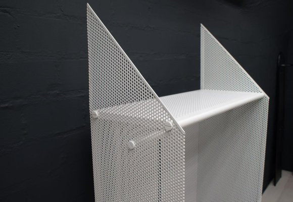 Postmodern Perforated Metal Coat Rack, 1980s-KQB-722510