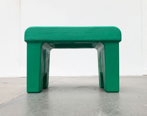 Postmodern Plastic Faux Wood Stool-UAH-1141801