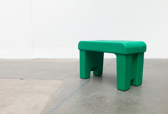 Postmodern Plastic Faux Wood Stool-UAH-1141801