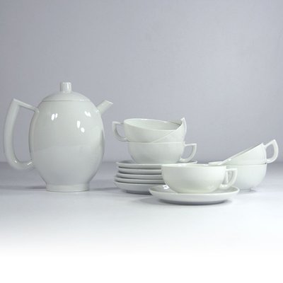 Postmodern Porcelain Tea Set by Lutz Rabold for Arzberg, 1980s, Set of 13-GIW-1075569