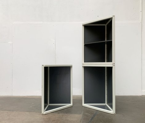 Postmodern Profilsystem Corner Cabinets by Elmar Flötotto for Flötotto, Germany, 1980s, Set of 3-UAH-1425189