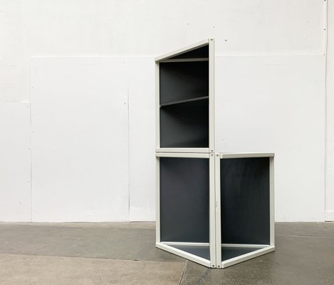 Postmodern Profilsystem Corner Cabinets by Elmar Flötotto for Flötotto, Germany, 1980s, Set of 3-UAH-1425189