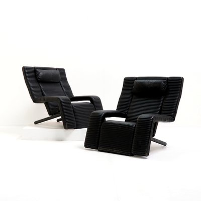 Postmodern Reclining Lounge Chairs by G.P. Vitelli & T. Ammannati for Brunati, Italy, 1990s, Set of 2-SV-1823817