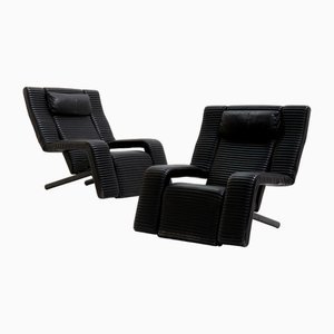 Postmodern Reclining Lounge Chairs by G.P. Vitelli & T. Ammannati for Brunati, Italy, 1990s, Set of 2-SV-1823817