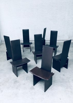 Postmodern Rennie Dining Chair Set by Kazuhide Takahama for Simon Gavina, Italy, 1980s, Set of 8-RQV-1354752