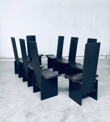 Postmodern Rennie Dining Chair Set by Kazuhide Takahama for Simon Gavina, Italy, 1980s, Set of 8-RQV-1354752