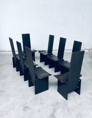 Postmodern Rennie Dining Chair Set by Kazuhide Takahama for Simon Gavina, Italy, 1980s, Set of 8-RQV-1354752