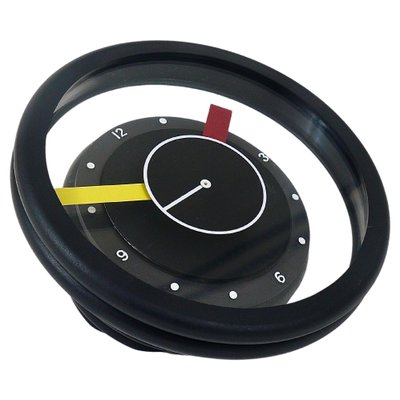 Postmodern Round Pop Art Desk or Table Clock, Italy, 1990s-MWV-1719807