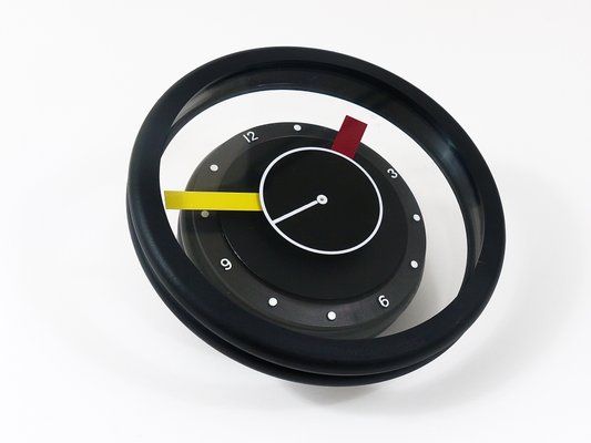 Postmodern Round Pop Art Desk or Table Clock, Italy, 1990s-MWV-1719807