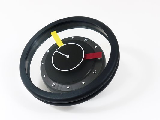 Postmodern Round Pop Art Desk or Table Clock, Italy, 1990s-MWV-1719807