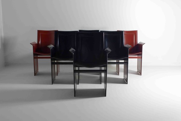 Postmodern Solaria Chairs by Arrben, Italy, 1980s, Set of 6-LIO-1821243