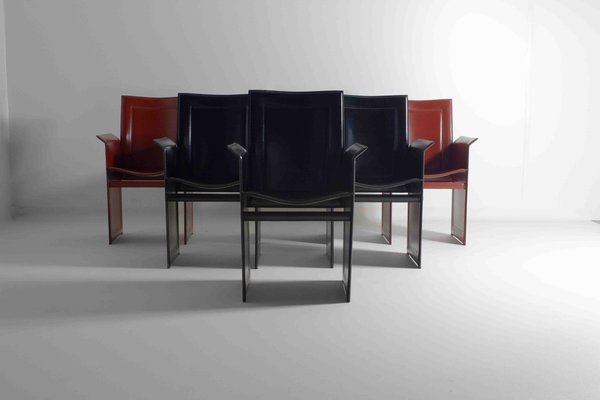 Postmodern Solaria Chairs by Arrben, Italy, 1980s, Set of 6-LIO-1821243